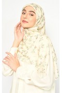 Hijab Segi Empat Jeany Creme Jahit Tepi